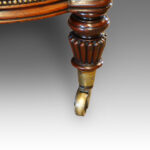 William IV mahogany easy chair - Image 5
