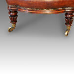 William IV mahogany easy chair - Image 6