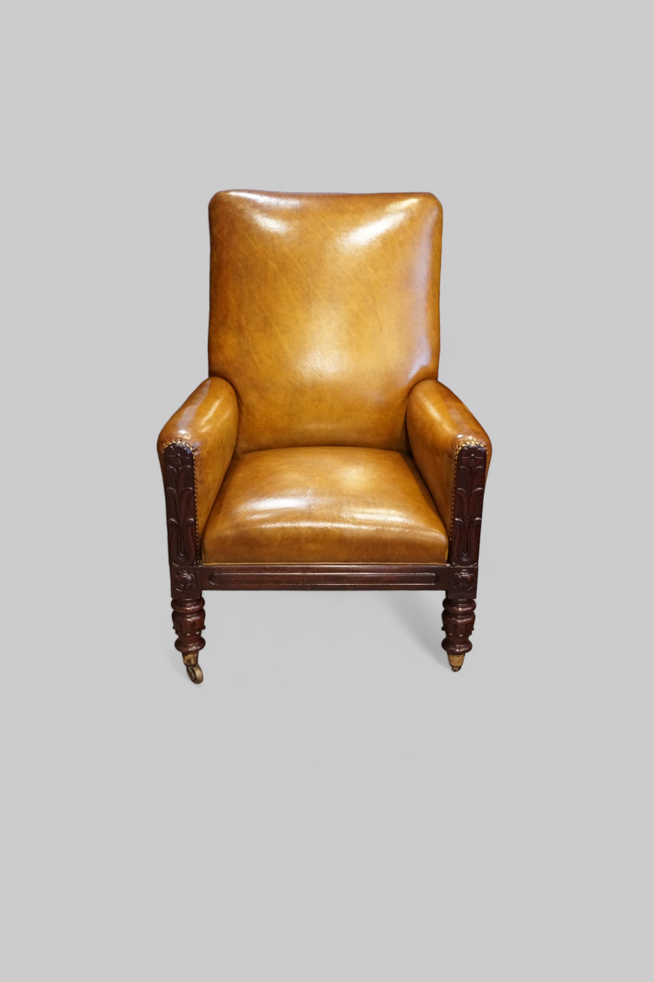 William-IV-mahogany-library-chair-1.jpg William IV mahogany library chair - Image 1