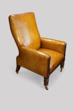 William IV mahogany library chair - Image 2
