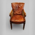 William IV mahogany library chair - Image 8