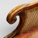 William IV mahogany library chair - Image 4