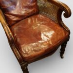 William IV mahogany library chair - Image 7