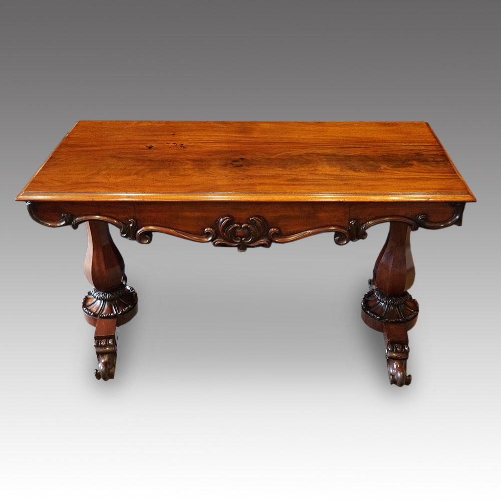 William-IV-mahogany-library-table.jpg William IV mahogany library table - Image 1