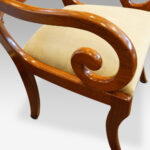 William IV mahogany scroll arm desk chair - Image 7