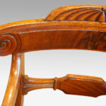 William IV mahogany scroll arm desk chair - Image 6