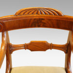William IV mahogany scroll arm desk chair - Image 2