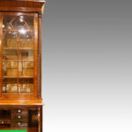 William IV mahogany secretaire bookcase - Image 2