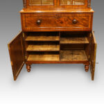 William IV mahogany secretaire bookcase - Image 9