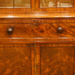 William IV mahogany secretaire bookcase - Image 7