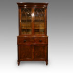 William IV mahogany secretaire bookcase - Image 4