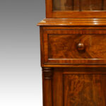 William IV mahogany secretaire bookcase - Image 3