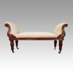 William IV mahogany window seat