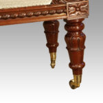 William IV mahogany window seat - Image 4
