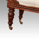 William IV mahogany window seat - Image 5
