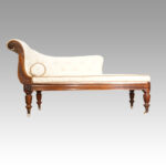 William IV rosewood chaise lounge
