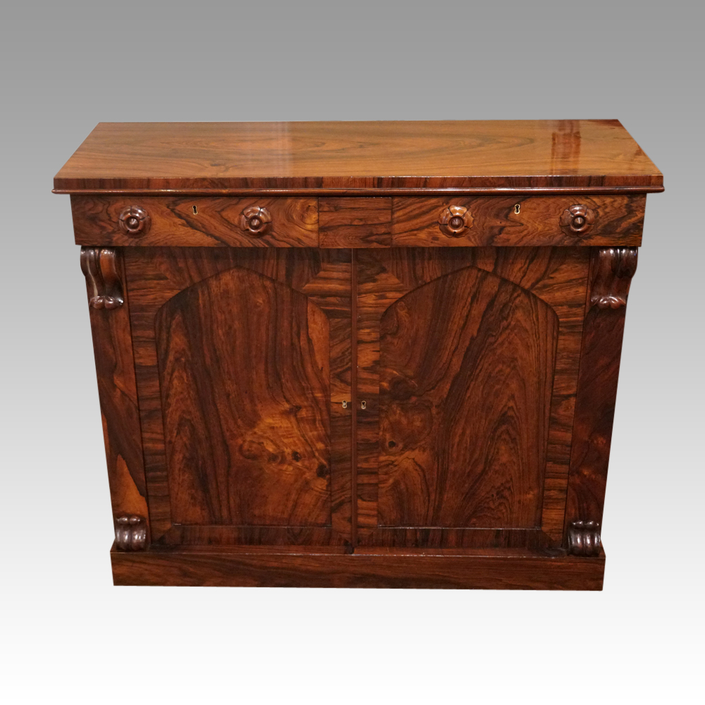 William-IV-rosewood-side-cabinet-1.jpg William IV rosewood chiffonier sideboard - Image 1
