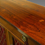 William IV rosewood side cabinet fitted one drawer - Image 2