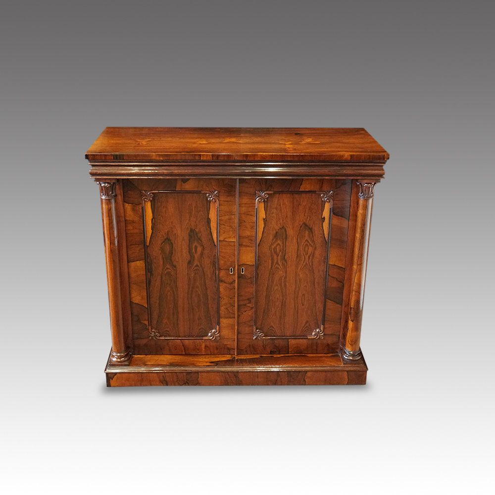 William-IV-rosewood-side-cabinet.jpg William IV rosewood side cabinet - Image 1