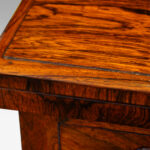 William IV rosewood work and card table - Image 8