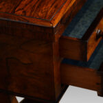 William IV rosewood work and card table - Image 7