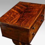 William IV rosewood work and card table - Image 2