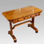 William IV rosewood library table