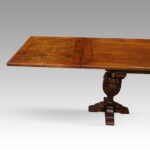 oak refectory draw leaf table - Image 7