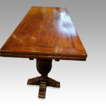 oak refectory draw leaf table - Image 4