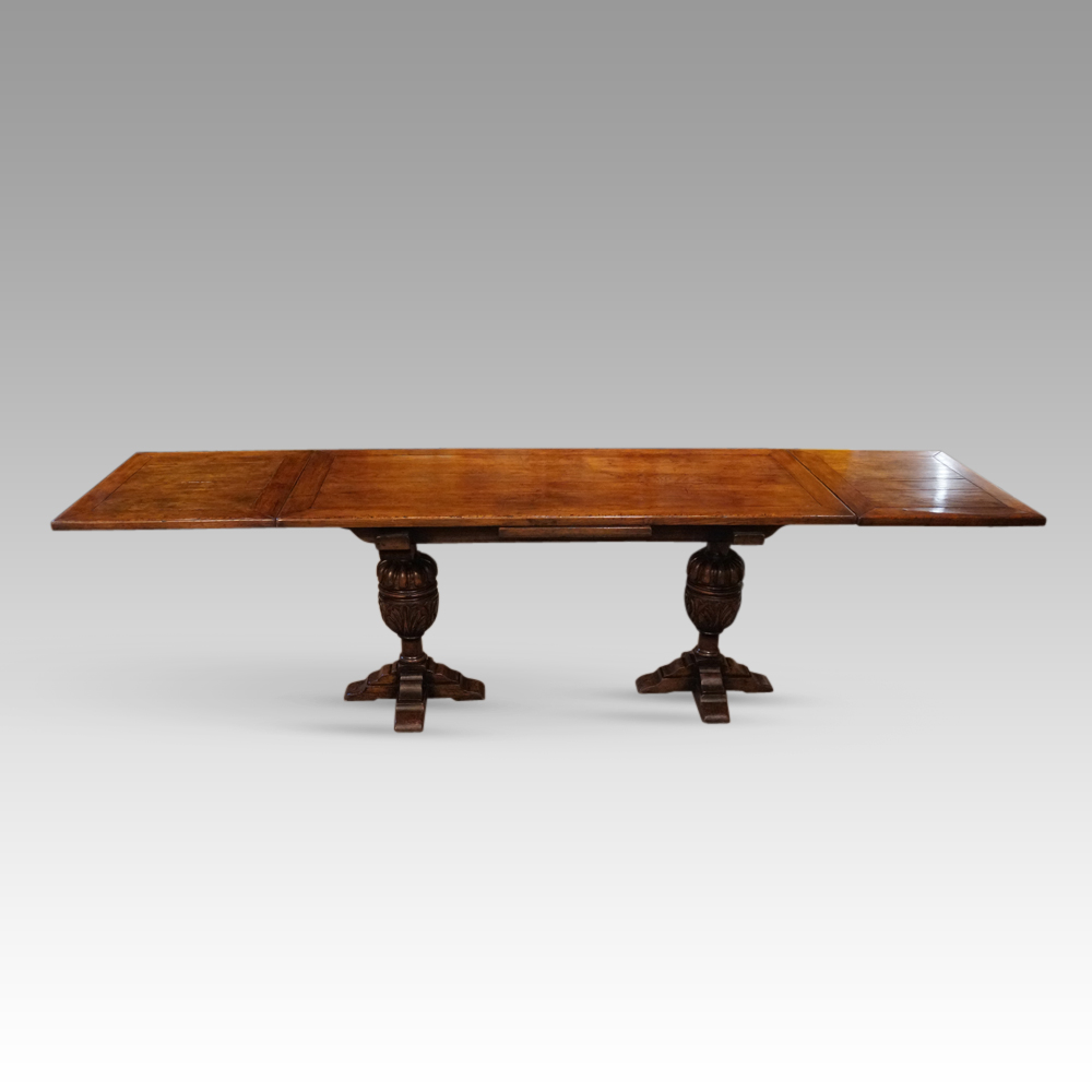 oak-refectory-drawleaf-table.jpg oak refectory draw leaf table - Image 1