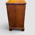 George III Fruitwood Dresser Base Sideboard with Cupboard Interior & Brass Swan Neck Handles, Circa 1760–1820 - Image 6