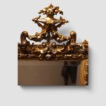 Antique Gilt & Silver-Gilt Trapezoidal Mirror – 130cm - Image 7