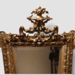 Antique Gilt & Silver-Gilt Trapezoidal Mirror – 130cm - Image 6