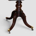 Antique Mahogany Triple Pedestal Extending Dining Table | Large 3 Pillar Dining Table - Image 7