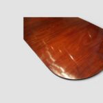 Antique Mahogany Triple Pedestal Extending Dining Table | Large 3 Pillar Dining Table - Image 3