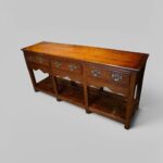 19th Century Oak Dresser Base with Pot Board and Three Drawers - Image 9