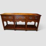 19th Century Oak Dresser Base with Pot Board and Three Drawers - Image 3