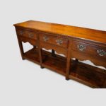 19th Century Oak Dresser Base with Pot Board and Three Drawers - Image 4