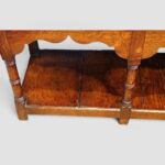 Antique Oak Pot Board Dresser Base – Georgian Style Sideboard with 6 Drawers & Pot Board Shelf, 159cm Wide - Image 8
