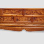 Antique Korean Burr Elm Cabinet with Brass Hardware – 19th Century Storage Chest - Image 4