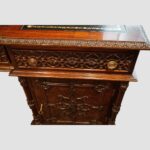 Chippendale Style Partners Desk with Carved Detail - Image 8
