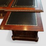 Chippendale Style Partners Desk with Carved Detail - Image 2