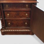 Chippendale Style Partners Desk with Carved Detail - Image 11