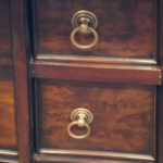 Chippendale Style Partners Desk with Carved Detail - Image 10