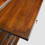 George I Style Figured Walnut Chest of Drawers with Brushing Slide and Bun Feet - Image 4