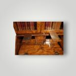 George I Walnut Bureau Bookcase in Three Sections – Glazed Top, Fitted Interior & Candle Slides (c.1715–1725) - Image 6