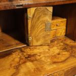 George I Walnut Bureau Bookcase in Three Sections – Glazed Top, Fitted Interior & Candle Slides (c.1715–1725) - Image 9