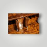 George I Walnut Bureau Bookcase in Three Sections – Glazed Top, Fitted Interior & Candle Slides (c.1715–1725) - Image 11
