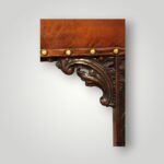 Large Georgian Gainsborough Armchair in Hand-Dyed English Hide Leather – Mahogany with Chippendale Blind Carving - Image 8