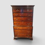 George III mahogany chest on chest - Image 6